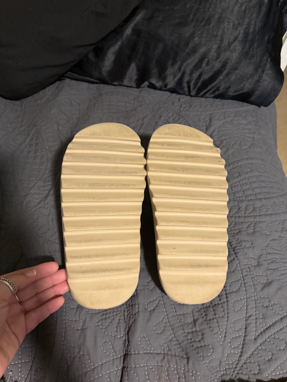 adidas Slide Sandals in Beige - Picture 5 of 5